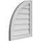 Ekena Millwork Quarter Round Top Left Surface Mount PVC Gable Vent w/ 2"W x 1-1/2"P Brickmould Frame, 18"W x 22"H GVPQL18X2202SN - alternate 5